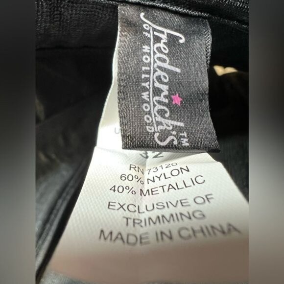 Frederick’s of Hollywood Black Metallic Corset – Size 32 - Picture 4 of 5